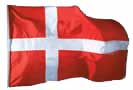 Dansk flagga Dannebrogen