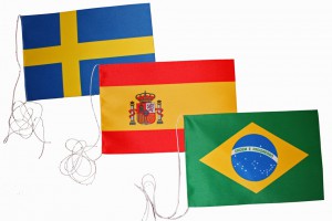Bordsflaggor länder