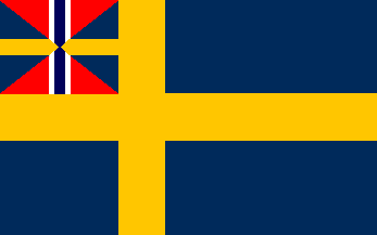 Unionsflagga Sverige Norge